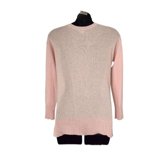 Halogen Nordstrom 100% Cashmere V-Neck Sweater Pink Blush XS Soft Cozy Luxury - Picture 2 of 8